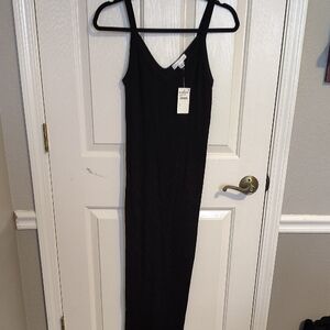 Elegant Black Maxi Dress Nordstrom Ribbed